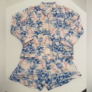 8 Oak Lane Pink/Blue Pajama Set, size XS/S